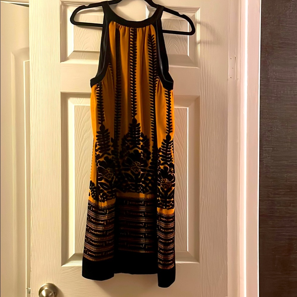 Vintage M.S.S.P Y2K Velvet burnout halter dress